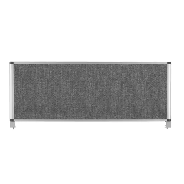Panou separator birou antifonic gri Bi Office 120 x 45 cm