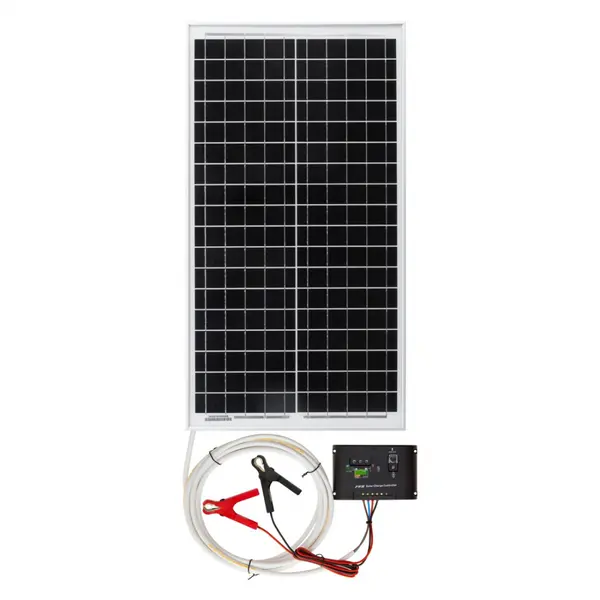Panou Solar Monocristalin Agro Electro 30 W, cu Regulator de Incarcare