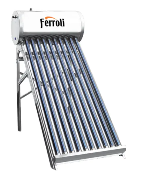 Panou solar presurizat din inox Ferroli Ecoheat - 20 tuburi si boiler 200L
