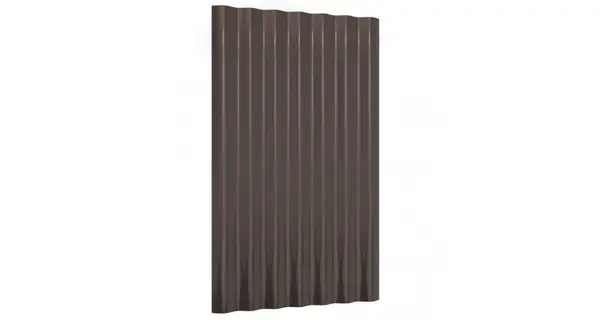 Panouri de acoperis 12 buc. otel vopsit maro 60x36 cm