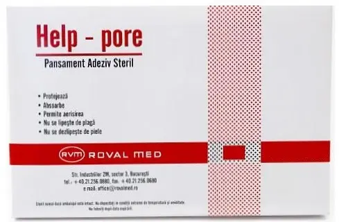 Pansamente adezive sterile, 5x7 Roval Med