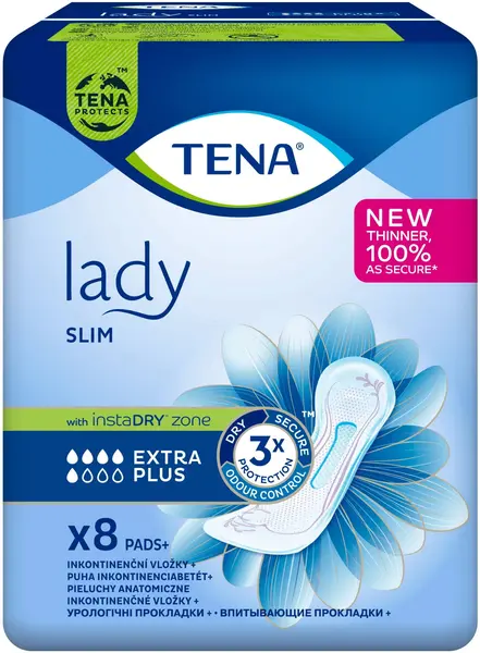 Pansamente urologice de damă Tena Lady Slim - Extra Plus, 8 buc