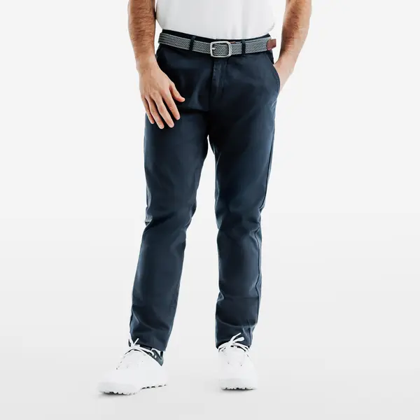 Pantalon chino golf bumbac MW500 Bleumarin Bărbați