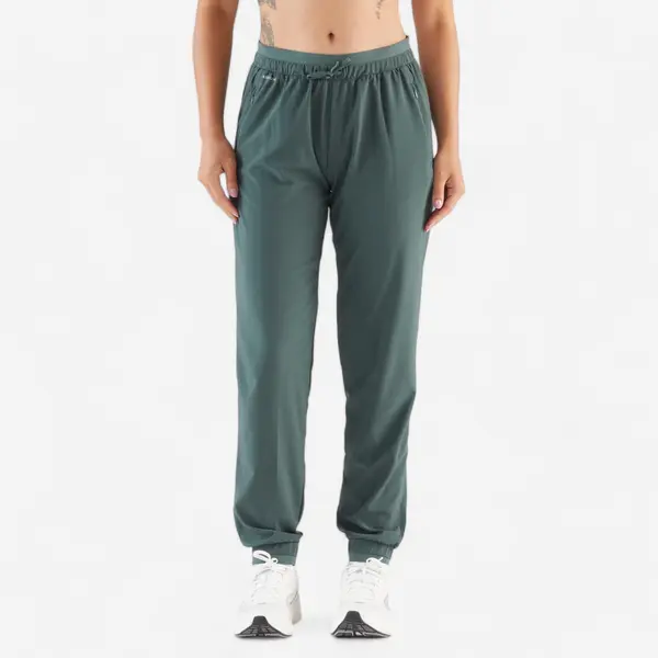 Pantalon de jogging alergare respirant Kiprun run 500 dry Verde Damă