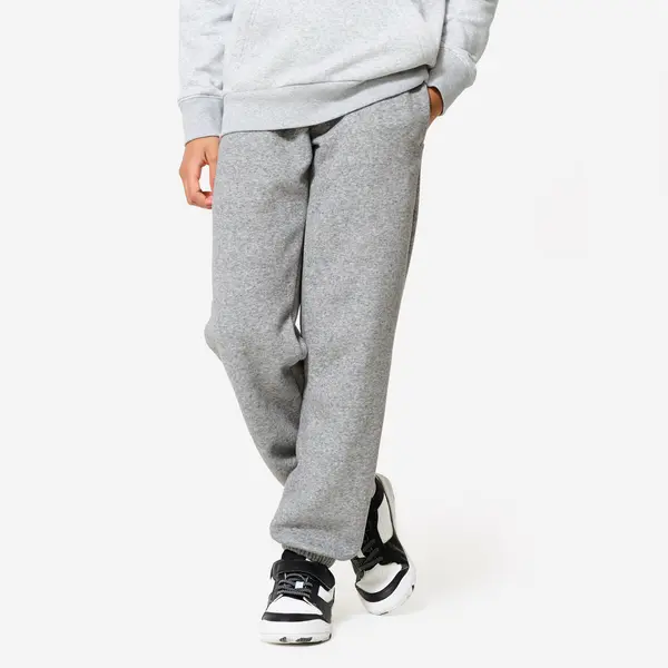 Pantalon de trening călduros multisport gri Copii