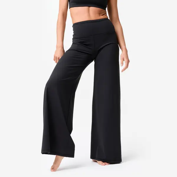 Pantalon larg BREATHE Negru Damă