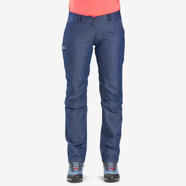 Pantalon modulabil Drumeție TRAVEL 100 Damă