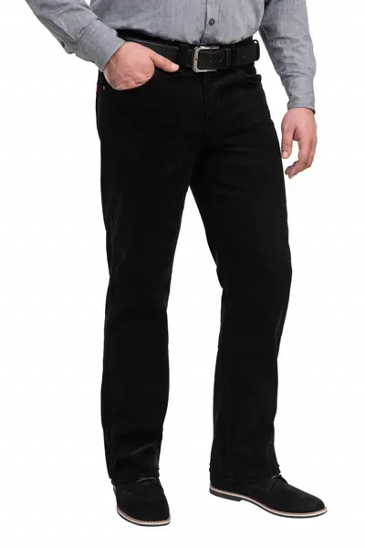 Pantalon raiat clasic, Forza, negru (Marime pantalon: W46)