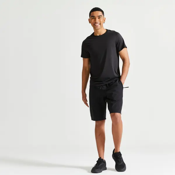 Pantalon scurt 500 Fitness cardio Negru Bărbați