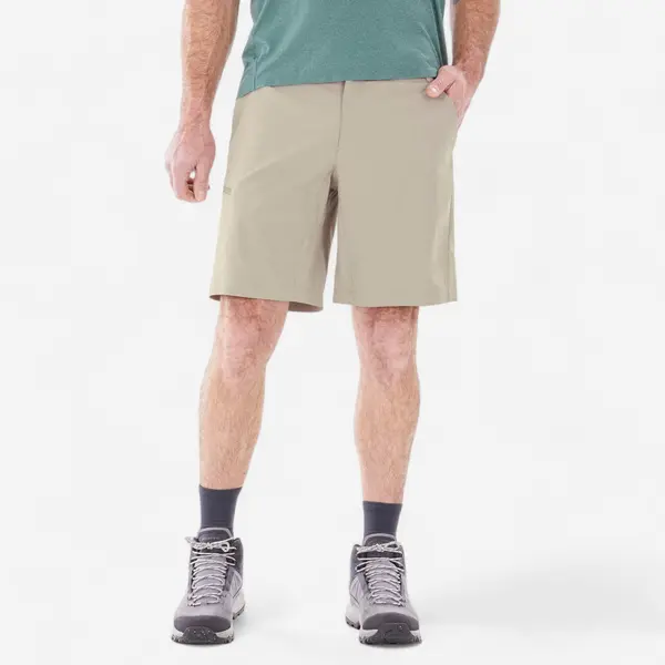 Pantalon scurt Drumeție la munte MH100 Bej Bărbați