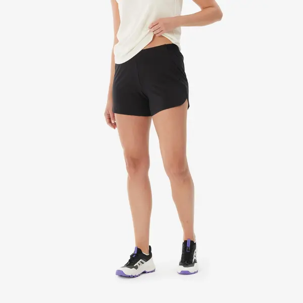 Pantalon scurt pentru purtare pe sub rochie Drumeție NH100 Negru Damă