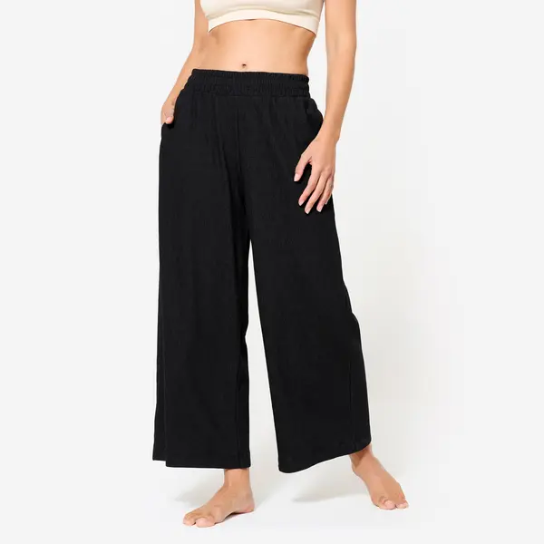 Pantalon yoga retreat, Negru Damă