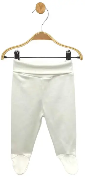 Pantalonași pentru bebeluși cu o curea întoarsă Rainy - Ecru , 48 cm, 0 luni