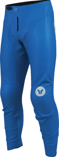 Pantaloni atv cross copii Thor Ridemode Menace, culoare albastru gri, marime 20
