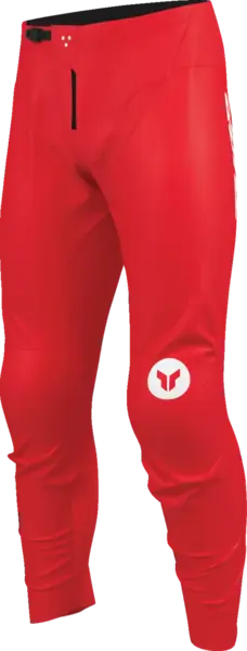 Pantaloni atv cross copii Thor Ridemode Menace, culoare rosu alb, marime 22