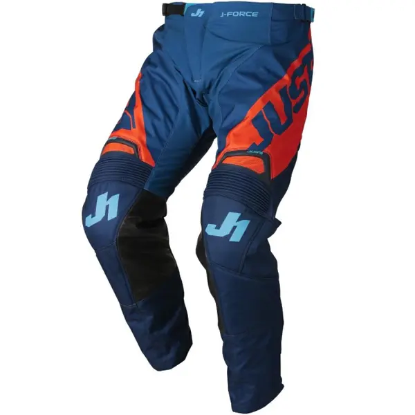 Pantaloni atv cross Just1 J-Force Vertigo, culoare albastru portocaliu, marime 38