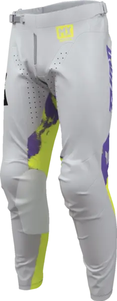 Pantaloni atv cross Thor Launchmode Bleach, culoare gri multicolor, marime 42