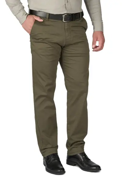 Pantaloni barbatesti cu buzunar oblic, Adno, kaki (Marime pantalon: W38)