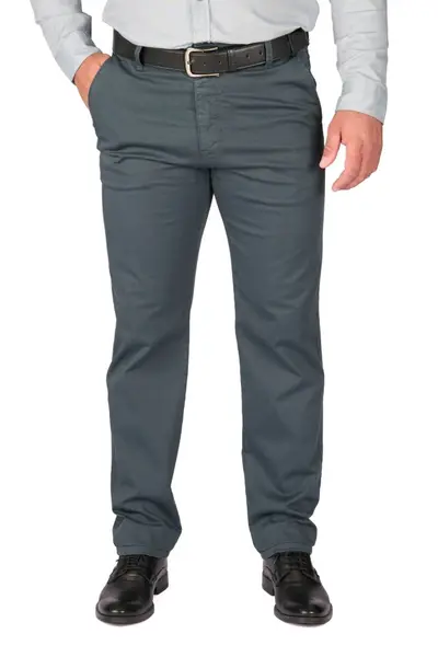 Pantaloni barbatesti cu buzunar oblic, Adno, verde pin