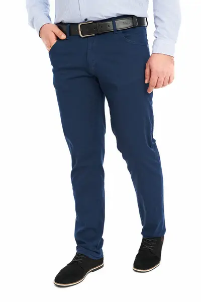 Pantaloni barbatesti subtiri, Forza, bleumarin (Marime pantalon: W28)