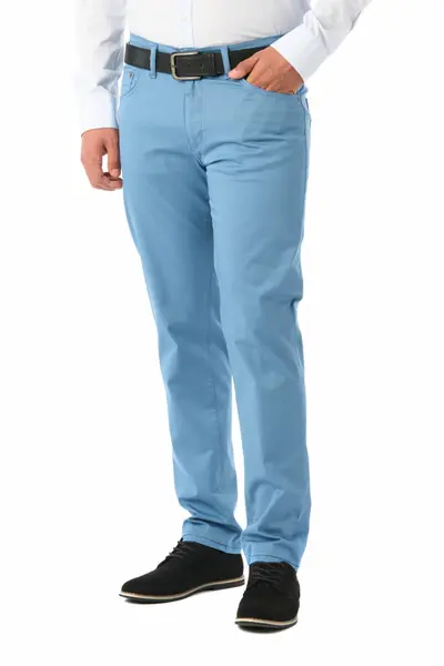 Pantaloni barbatesti subtiri, Forza, light blue (Marime pantalon: W28)