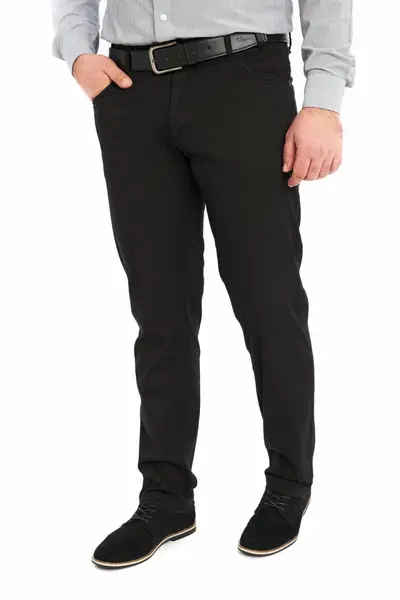 Pantaloni barbatesti subtiri, Forza, negru (Marime pantalon: W30)