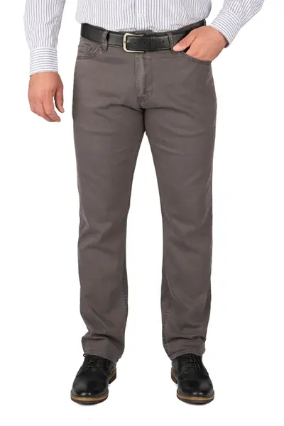 Pantaloni barbatesti subtiri, regular fit, gri