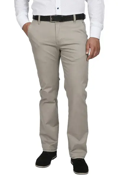 Pantaloni barbati, cu buzunare oblice, gri deschis (Marime pantalon: W36)