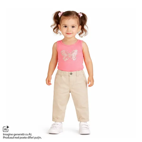 Pantaloni copii Chicco, Bej, 01921-70MFCO