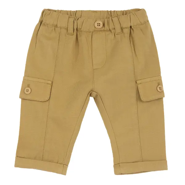 Pantaloni copii Chicco, galben cu model, 01872-70MFCO