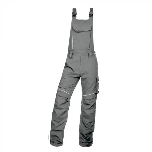 Pantaloni cu pieptar hidrofobizati gri, de lucru Ardon URBAN+ 66, GRI