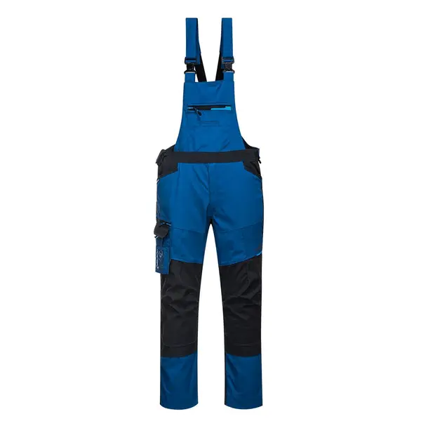 Pantaloni cu pieptar negru/albastru Portwest WX3 Marime 3XL Pantaloni cu pieptar negru/albastru Portwest WX3 Marime 3XL