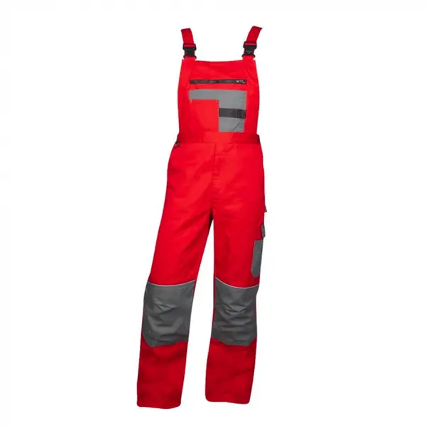 Pantaloni cu pieptar rosii 80% poliester, culoarea rosu, Ardon 2STRONG 48, Roșu