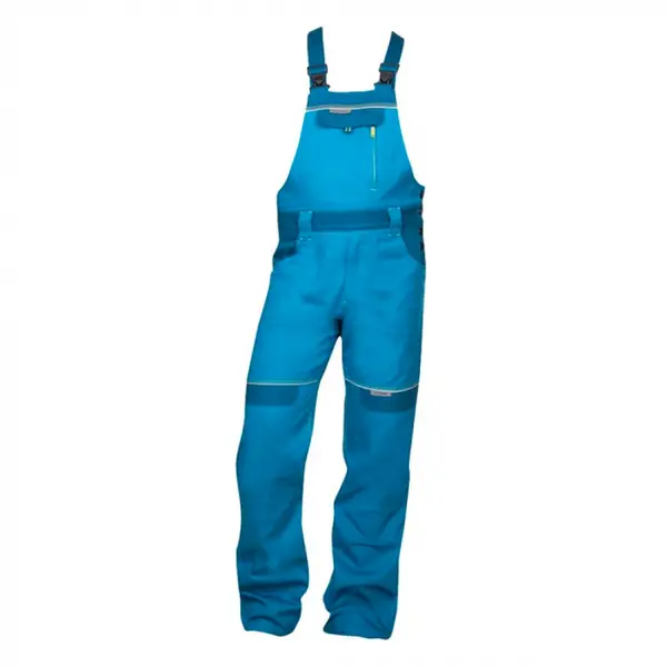 Pantaloni de lucru 100% bumbac cu pieptar, albastru deschis, Ardon COOL TREND 58, ALBASTRU