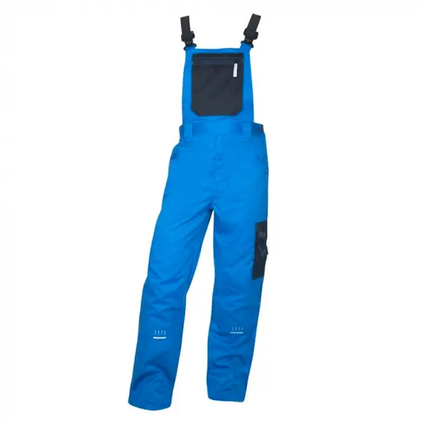 Pantaloni de lucru albastri 65% poliester, culoarea albastru, cu pieptar, Ardon 4TECH 48, ALBASTRU
