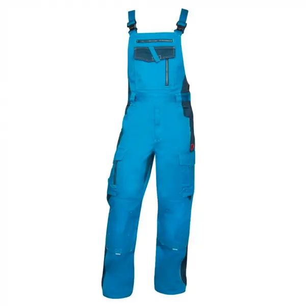 Pantaloni de lucru albastri cu pieptar, culoarea albastru, Ardon VISION 48, ALBASTRU
