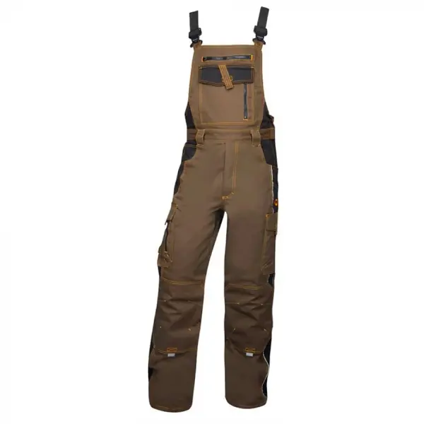 Pantaloni de lucru asfalt-negru cu pieptar, Ardon VISION 48, NEGRU