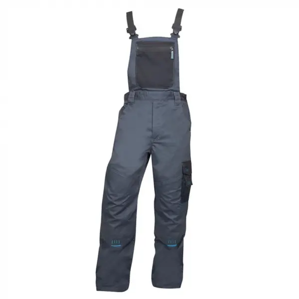 Pantaloni de lucru gri 65% poliester, cu pieptar, Ardon 4TECH 50, GRI