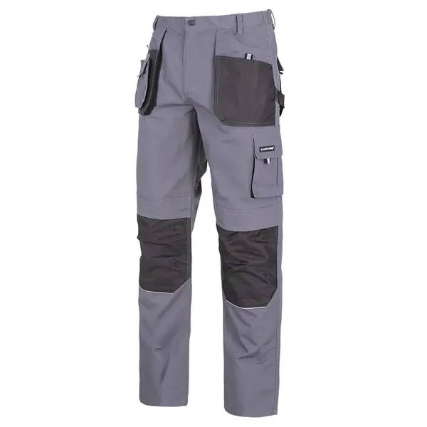 Pantaloni de lucru grosi premium Lahti PRO L4052950, marimea M, cu 9 buzunare, intarituri 600D si talie ajustabila