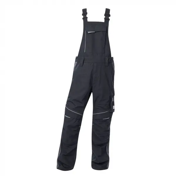 Pantaloni de lucru negri cu pieptar, culoarea negru, Ardon URBAN 46, NEGRU