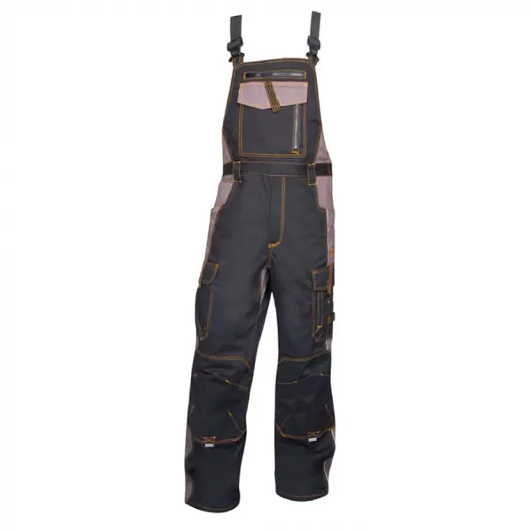 Pantaloni de lucru negru-gri cu pieptar, Ardon VISION 46, NEGRU