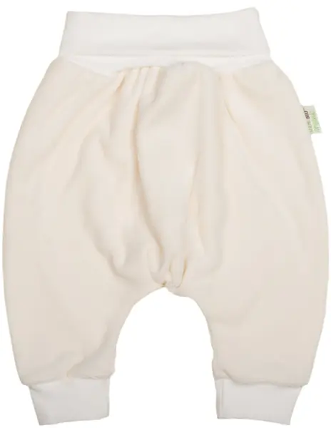 Pantaloni de pluș pentru bebeluşi Bio Baby - 86 сm, 12-18 luni, ecru