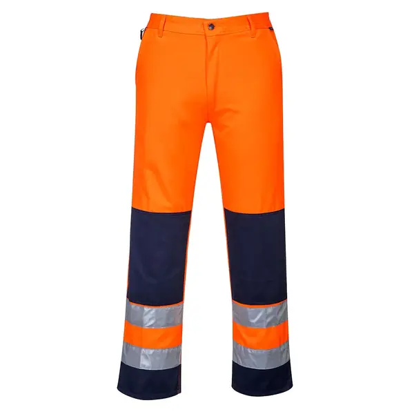 Pantaloni de protectie reflectorizanti portocaliu Portwest Hi-Vis Marime M Pantaloni de protectie reflectorizanti portocaliu Portwest Hi-Vis Marime M