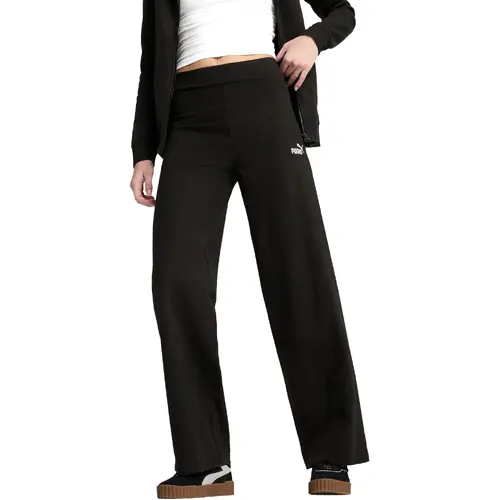 Pantaloni femei Puma Ess Small No 1 Logo High-waist Straight 68242801