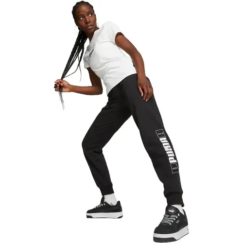 Pantaloni femei Puma Logo Printed Elastic Waist Active Joggers 67595601