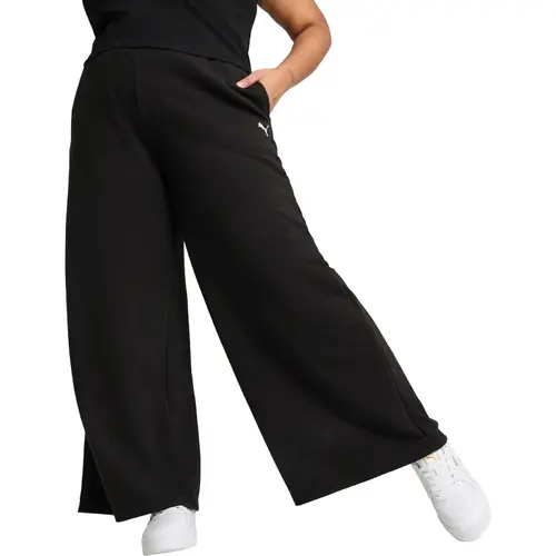 Pantaloni femei Puma Wardrobe Ess Relaxed Wide Leg Sweatpants 62975401