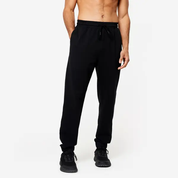 Pantaloni jogging fitness negru ultra Bărbați
