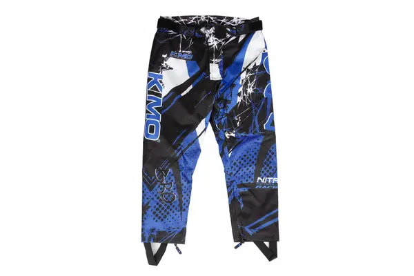 Pantaloni KIMO Kids BRO Motocross cu aparatori, ideal pentru copii pasionati de motocross, albastru
