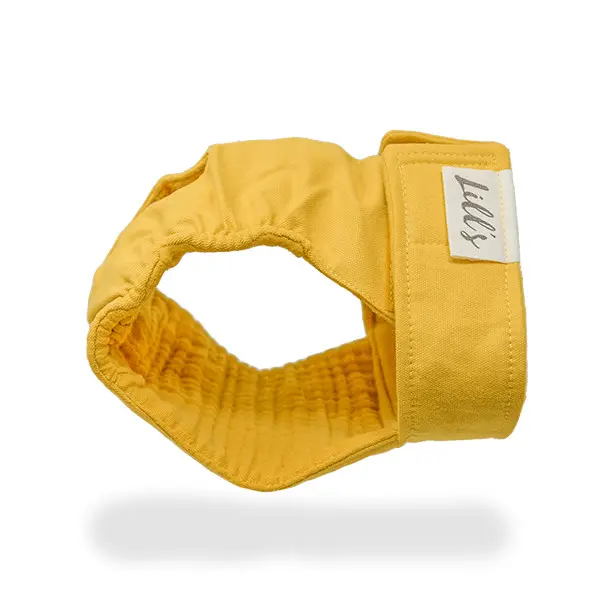 Pantaloni LOU pentru catele in calduri , foarte absorbanti, lavabili - din bumbac 100% organic