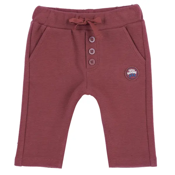 Pantaloni lungi copii Chicco, Bej cu alb, 08959-65MFCO